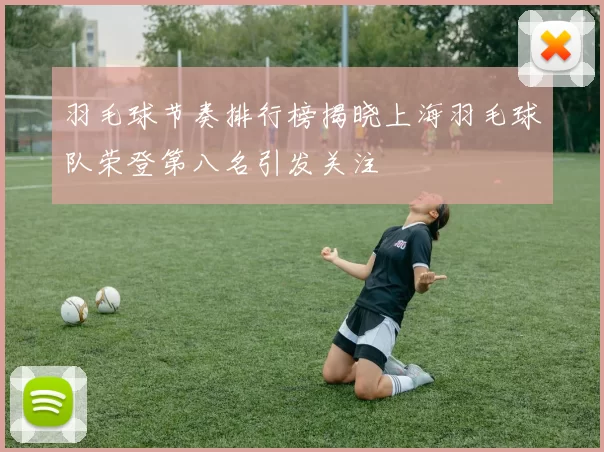 羽毛球节奏排行榜揭晓上海羽毛球队荣登第八名引发关注